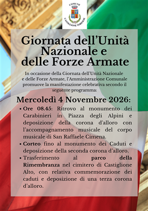 Festa dell'Unità Nazionale e Giornata delle Forze Armate