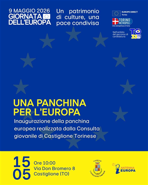 Inaugurazione panchina per l'Europa.