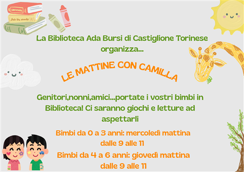 Mattine di gioco e lettura per bambini in Biblioteca